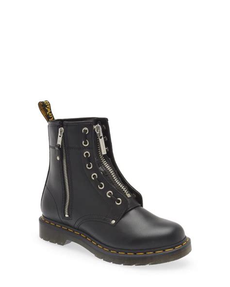 Dr Martens 1460 Twin Zipper Boot In Black Lyst