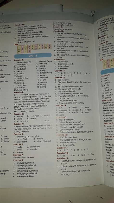 7 Sınıf Ahead With English Practice Book Cevapları