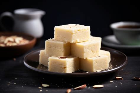 Premium Photo Milk Powder Barfi Also Known As Mava Burfi