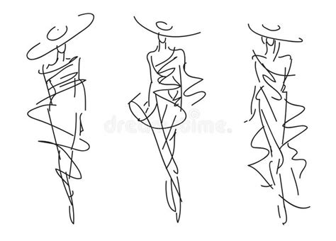 Sketch Fashion Poses Royalty Free Stock Images - Image: 38581439