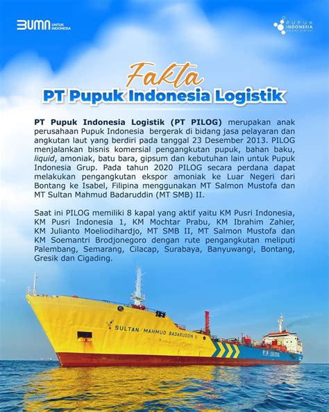 Pt Pupuk Indonesia On Twitter Pupuk Indonesia Logistik Merupakan Anak