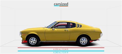 Dimensions Toyota Celica 1975 1977 Vs Alpine A310 1981 1985