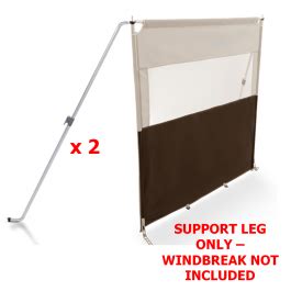 X Kampa Dometic Aluminium Support Poles For Poled Windbreak Wb