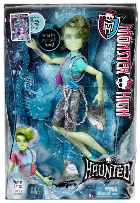 Monster High Haunted Porter Geiss Son Of Poltergeist Bnib Htf In Stock