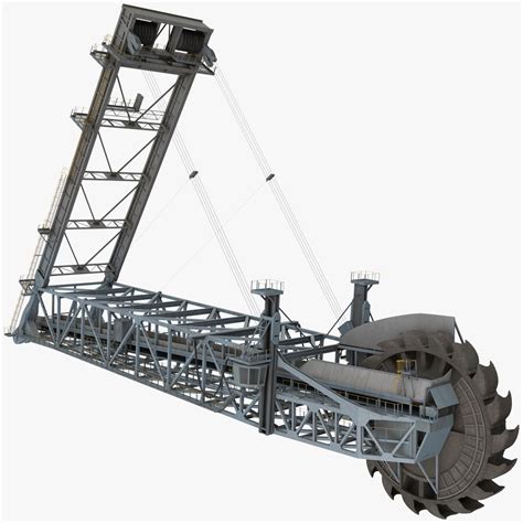 Mining Multi Bucket Wheel Excavator Rigged 3D Model 259 Max Free3D