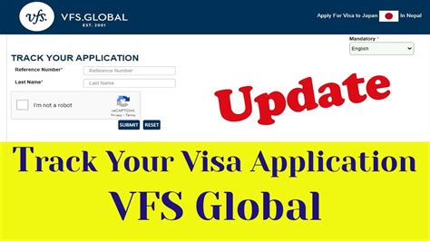 How to track visa application in VFS global VFS Global आफन भष