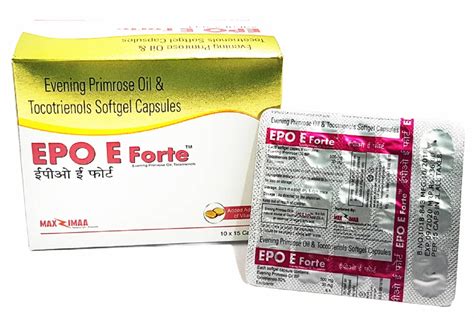 Epo E Forte Capsules At Rs Strip Evening Primrose Oil Capsule In