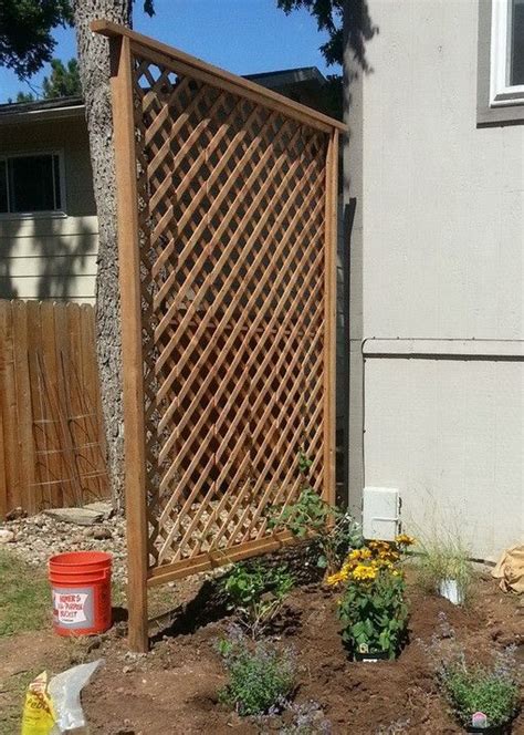 How To Get Added Privacy In Your Backyard By Building A Trellis Diy