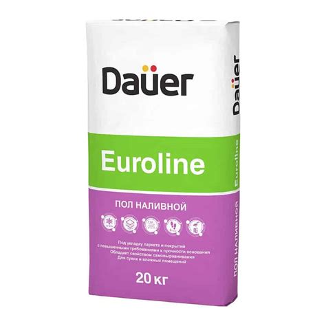 Наливной пол Euroline «DAUER», 25 кг купить в интернет магазине АльфаЦем