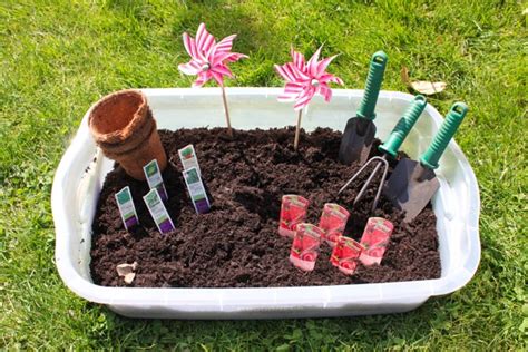 Gardening Sensory Bin Mama Papa Bubba