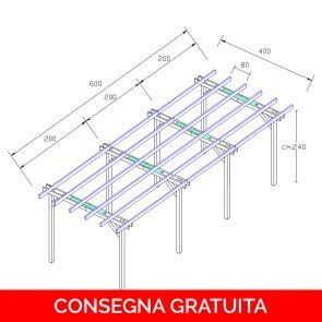 Pergole Autoportanti In Legno Impregnato Onlywood