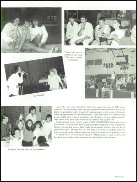 Explore 1989 Foxboro High School Yearbook, Foxboro MA - Classmates