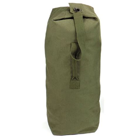 Top Load Military Canvas Duffle Bag Seabag X Army Navy Marines Od