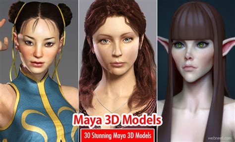 30 Stunning Maya 3D Models and Character designs for your inspiration