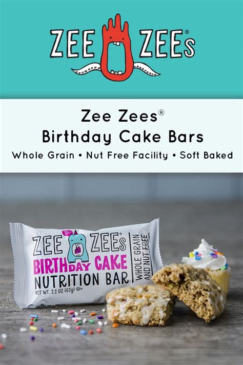 Zee Zees Birthday Cake Soft Baked Bar | Soft bakes, No bake bars, Birthday snacks