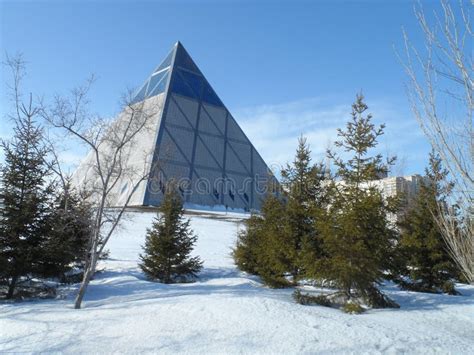 Pyramid In The Park In Astana Editorial Photo Image Of Building