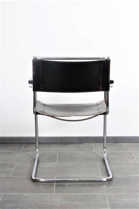 Fauteuil S34 Par Mart Stam Marcel Breuer Pour Thonet 1950s En Vente