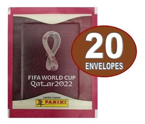 100 Figurinhas 20 Envelopes Lacrado Copa Do Mundo Qatar 2022 Frete grátis