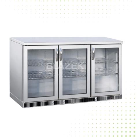 Stainless Steel 3 Glass Door Undercounter Refrigerator 135cm From Piokit