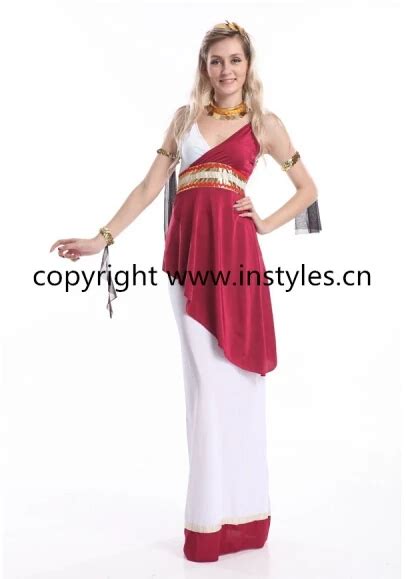 2015 Party Costume Zy390 Roman Empress Toga Fancy Dress Costume Adult Womans Imperial Roman