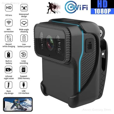 Cam Ra D Action Linge Portable HD 1080P Cam Scope R V Lateur WiFi