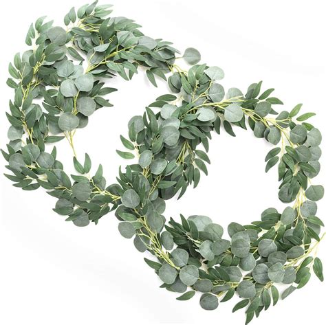 Amazon Ling S Moment Artificial Eucalyptus And Willow Garlands