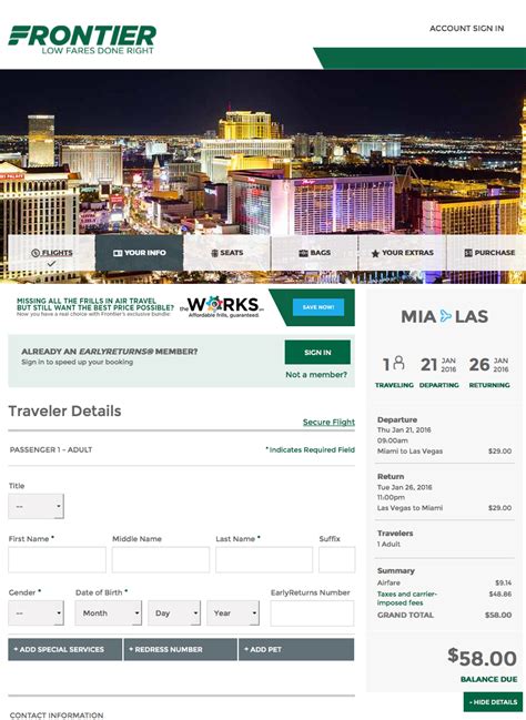 Miami to Las Vegas $58 Round-Trip, Nonstop, for Winter Travel