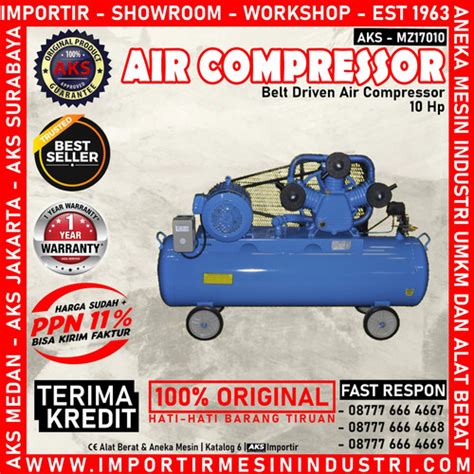 Jual Kompressor Listrik Belt Driven Air Compressor Dinamo Kompresor