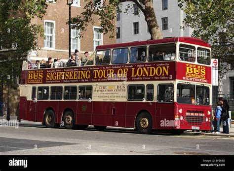 The Big Bus Company Open Top Sightseeing Tour Bus In London England