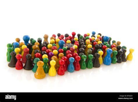 Large group of people in many colors in abstract Stock Photo - Alamy