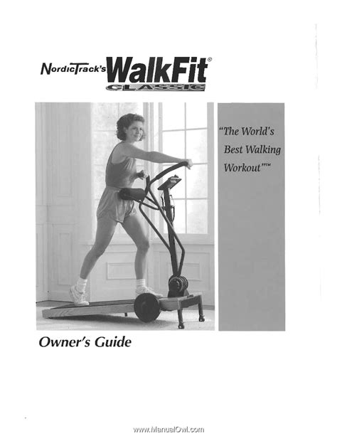 Nordictrack Walkfit 5000 Owners Guide