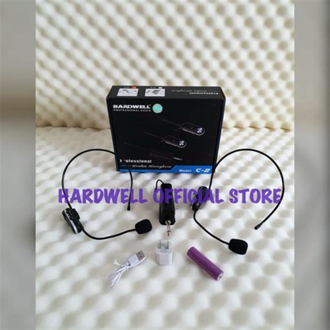 Jual Mic Wireless Headset Hardwell H H Original Double Mic Bando