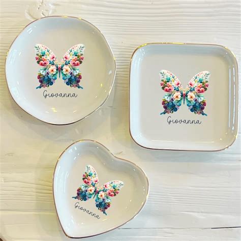 Butterfly Dish Etsy