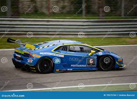 Lamborghini Hurac N Super Trofeo Race At Monza Editorial Stock Image