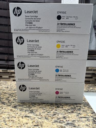 Hp X Black Cyan Magenta Yellow Toner Cartridges For Hp Laserjet Pro