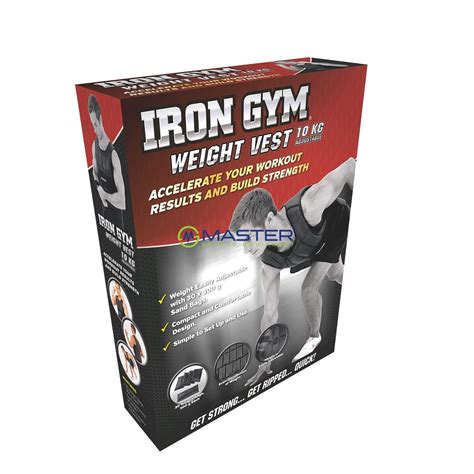 Záťažová vesta IRON GYM Weight Vest 10 kg MASTERSPORT SK