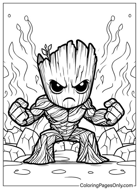 Groot Angry Coloring Page Free Printable Coloring Pages Artofit