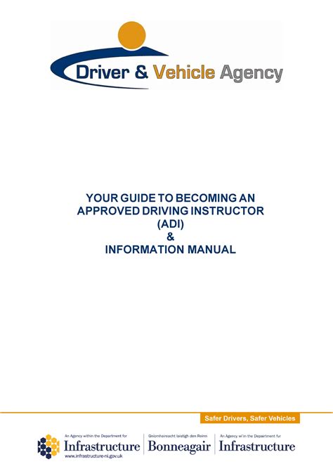 Adi Guide To Becoming An Approved Driving Instructor Your Guide To