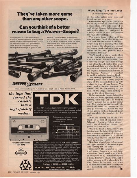 Tdk Audio Cassettes Vintage 13 Page Print Ad October 1971 On Ebid United States 172445332