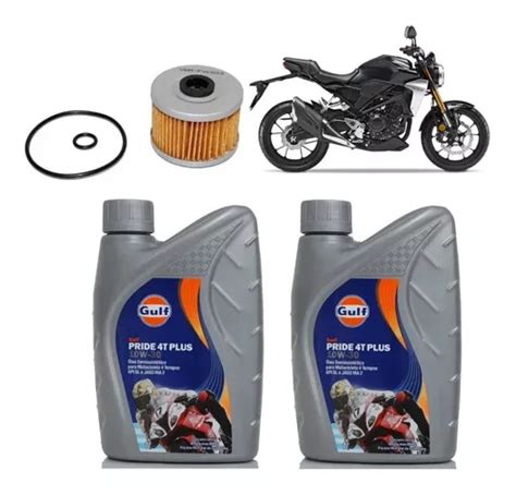 Gulf 10w30 Kit Troca Óleo Filtro Fvc022 Honda Cb300 Xre300