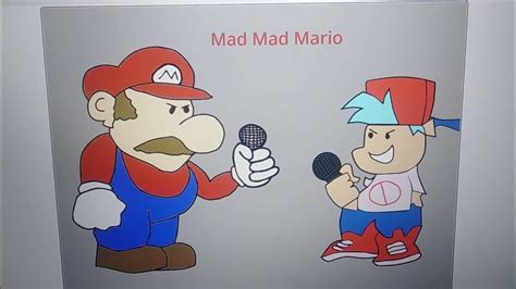 Mad Mad Mario In Fnf Mmnm Youtube