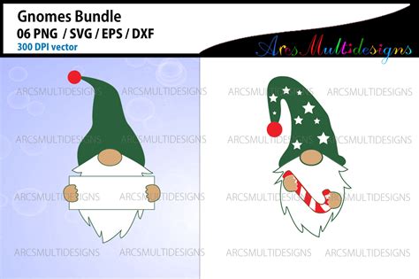 Christmas Gnomes Clipart Bundle By Arcsmultidesignsshop Thehungryjpeg