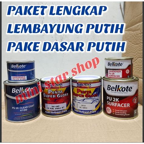 Jual Paket Lengkap Cat Penta Super Gloss Lembayung Putih Cat Duco Cat