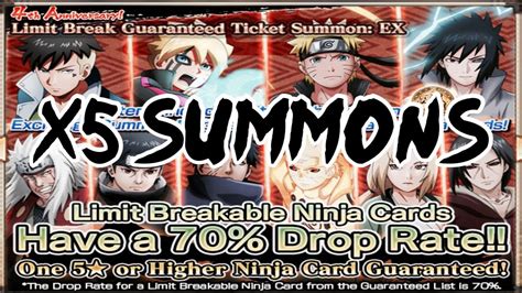 NxB Nv 4th Anniversary Limit Break Guaranteed Ticket Summon X5