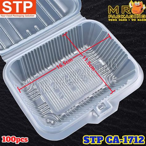 STP 1000ml Large PP Lunch Box With Lock 100pcs STP CA 1712