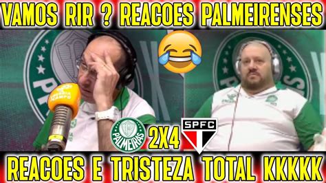 VAMOS RIR REAÇÕES ENERGIA 97 PALMEIRAS 2X4 SÃO PAULO REAÇÕES