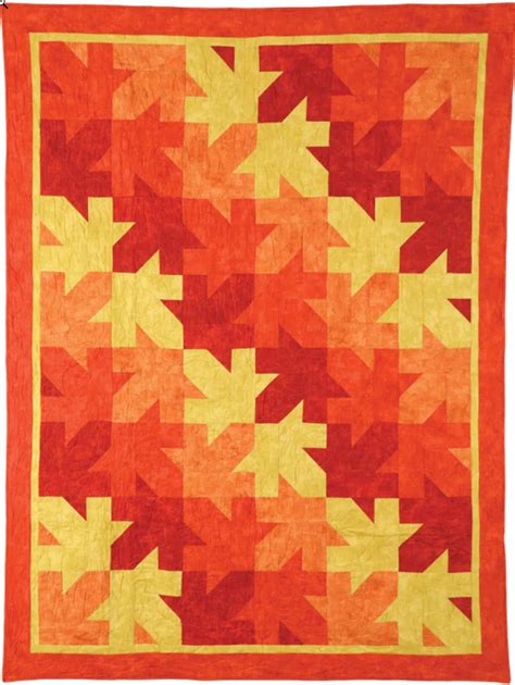 Maple Leaf Quilt Block Lori Miller Designs