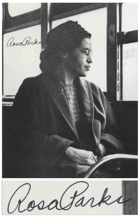 Lot Rosa Parks Signed Photo First Lady Of Civil Rights