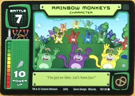 Rainbow Monkeys Trading Card Knd Code Module Fandom