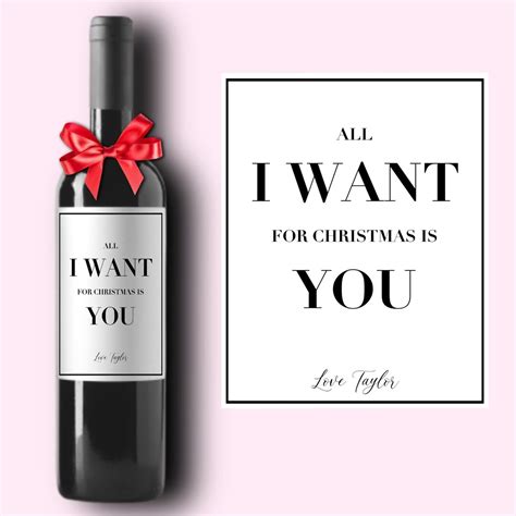 Funny Holiday Christmas Wine Label Custom Wine Labels All Etsy